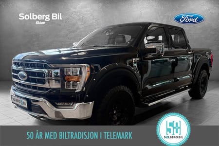 Ford F-150 SuperCrew Lariat, V6 405 hk, rulledeksel, skjermutbygger