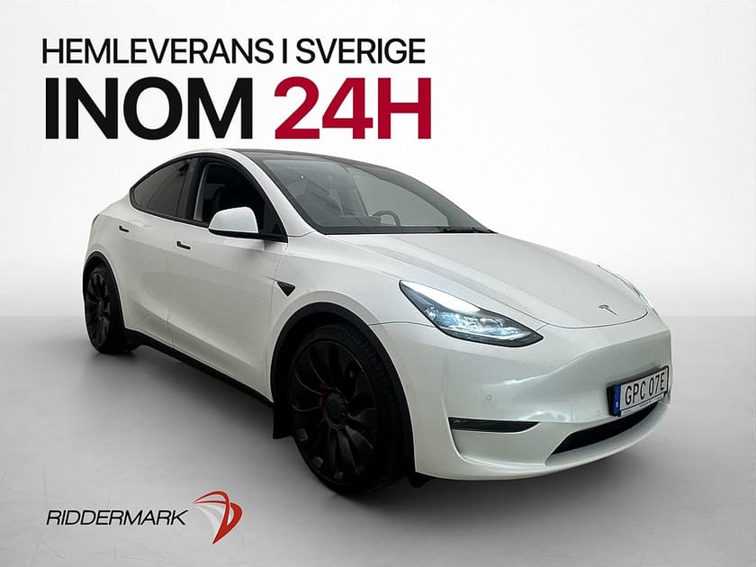 Bild 1 av Tesla Model Y Performance AWD MOMS AP Pano Värmare 360° GPS