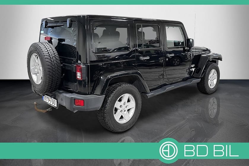 Bild 4 av Jeep Wrangler Unlimited 2.8 4WD SAHARA BLACK SKINN