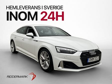 Audi A5 Sportback 45 TFSI quattro 245hk Kamera Värmare CarPlay Drag