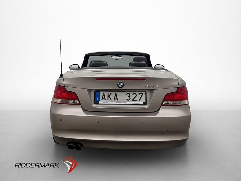 Bild 5 av BMW 125i Convertible 125 218hk Skinnklädsel M-Ratt 3 Brukare Svensksåld