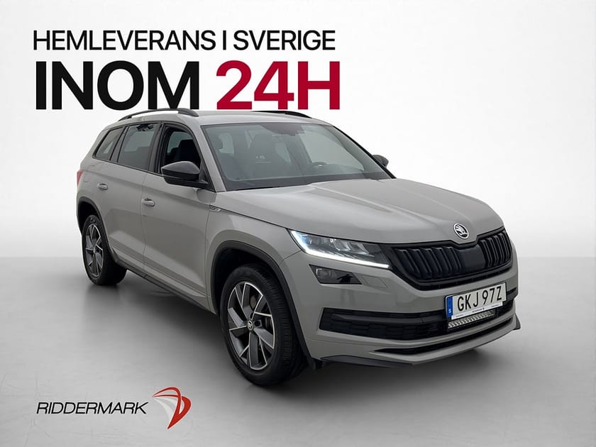 Bild 1 av Škoda Kodiaq Skoda 2.0 TDI 4x4 190hk Sportline Drag  Carplay