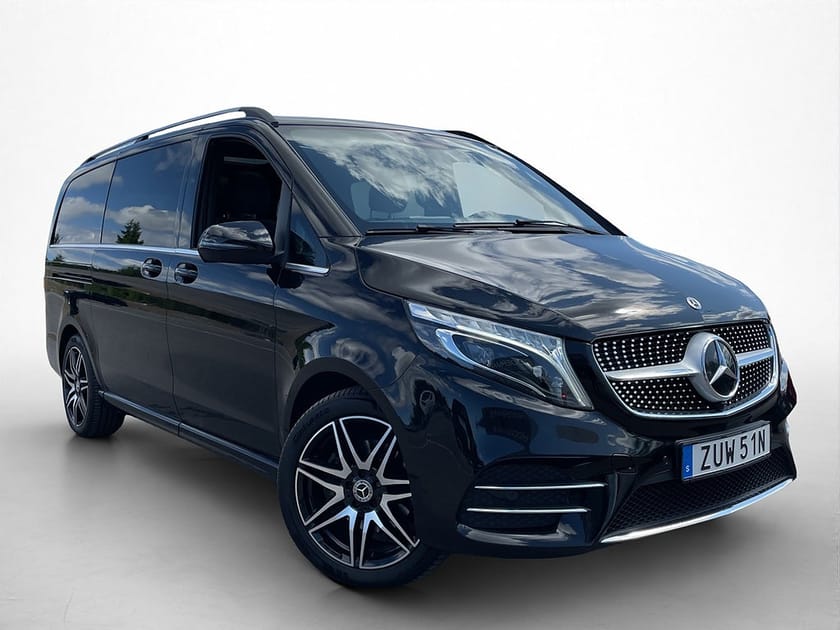 Bild 1 av Mercedes-Benz V 300d 4MATIC 3.1t 300 4M AMG FirstClass Värm Pano El-Dörr Burm