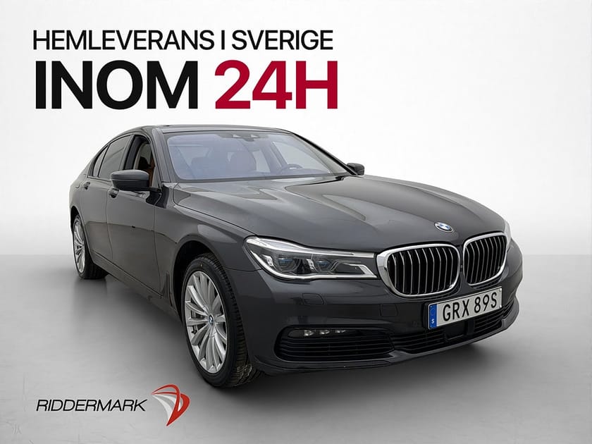 Bild 1 av BMW 750d xDrive 400hk HeadUp 360° Harman/Kardon Pano Skinn
