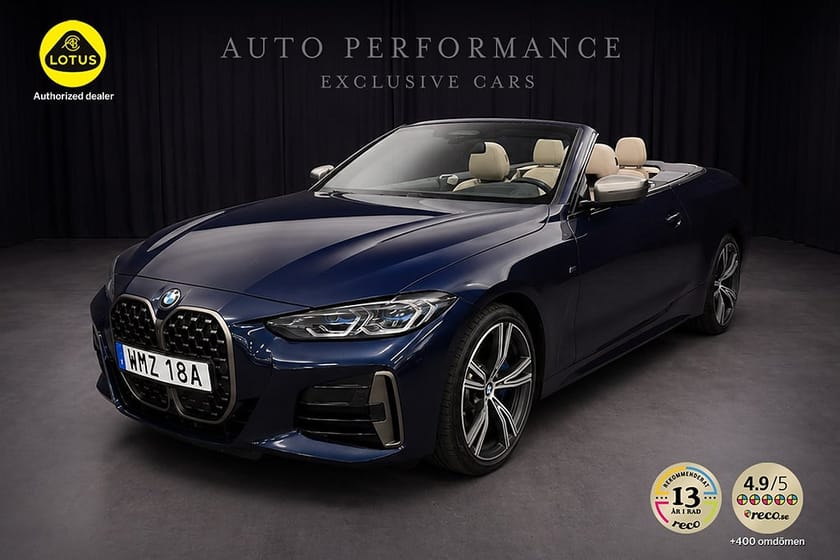 Bild 1 av BMW M440i xDrive Convertible 374hk Se Spec. / Hemleverans /