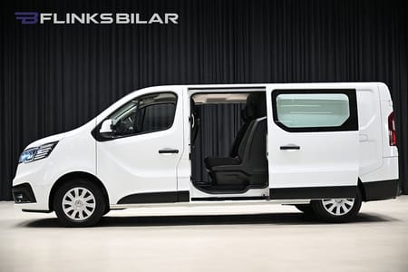 Renault Trafic Skåpbil 170HK L2 Automat|Dubbelhytt|Inredd|EnÄgare|Moms|SeUtr!