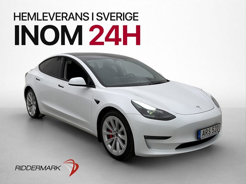 Bild 4 av Tesla Model 3 Performance Autopilot Rattvärme Svensksåld