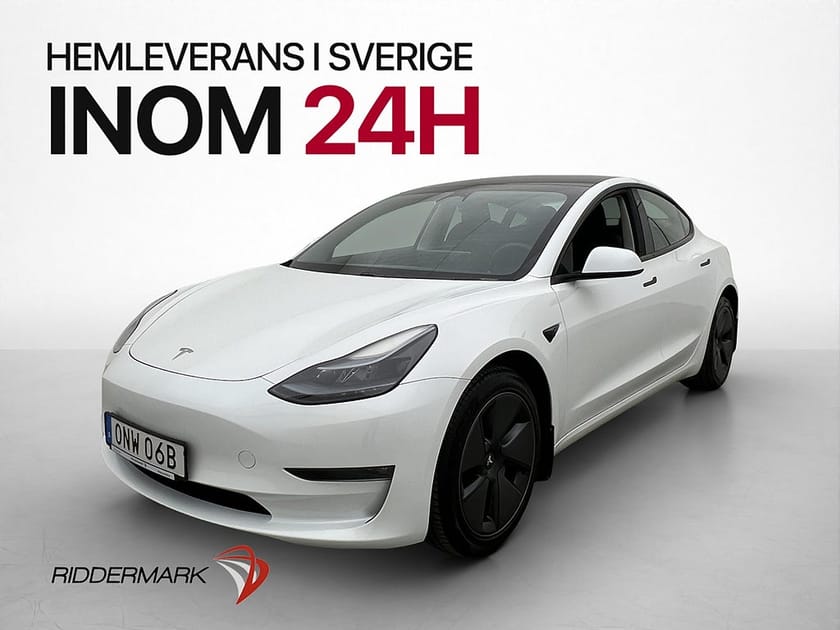 Bild 1 av Tesla Model 3 Long Range AWD Autopilot Dragkrok Svensksåld