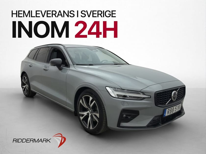 Bild 1 av Volvo V60 B4 197hk Plus H/K 360° Värm Dragkrok Skinn CarPlay