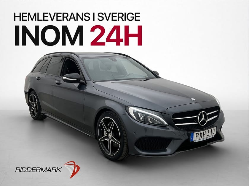 Bild 2 av Mercedes-Benz C 220 T d BlueTEC 7G AMG Night Skinn Drag LED 170hk