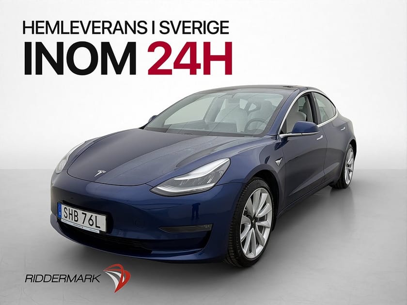 Bild 4 av Tesla Model 3 Long Range AWD Pano AP Ljus interiör