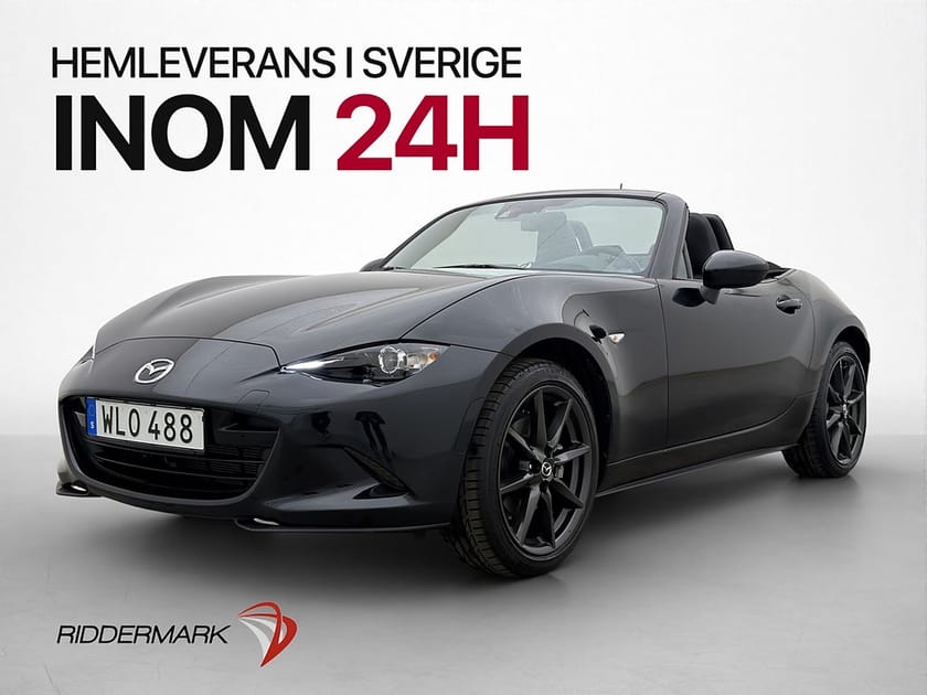 Bild 1 av Mazda MX-5 160hk Cabriolet En-Brukare Navi Skinn Bluetooth