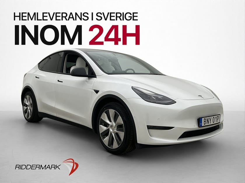Bild 1 av Tesla Model Y Long Range AWD Dragkrok AP Pano Ljus interiör