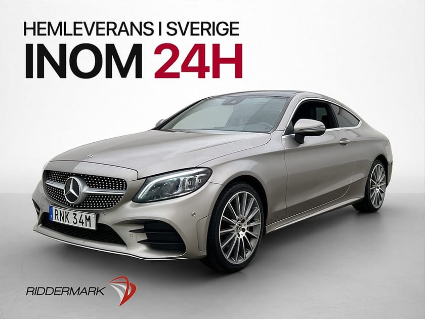 Bild 3 av Mercedes-Benz C 220 d 4MATIC Coupé C220 4M AMG Cockpit Pano Kamera Värmare