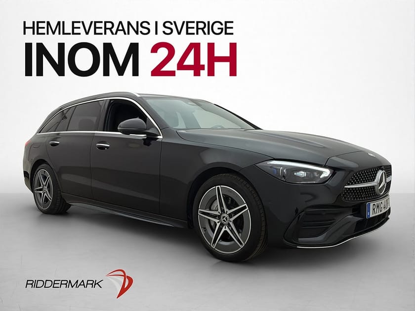 Bild 1 av Mercedes-Benz C 300 T de 4MATIC C300 313hk AMG 360° Drag Elstol Navi