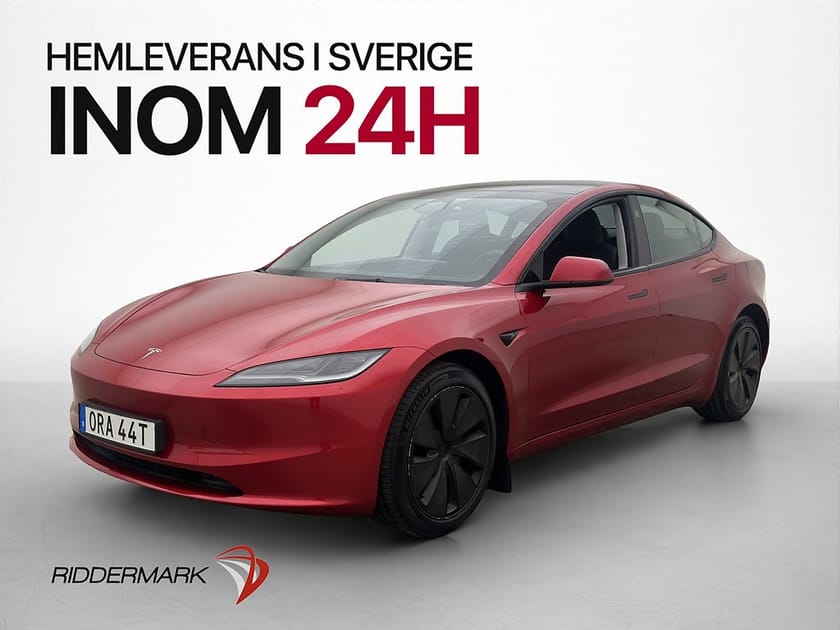 Bild 4 av Tesla Model 3 Long Range AWD Skärm-bak Svensksåld Panorama