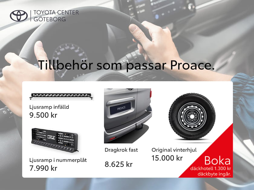 Bild 2 av Toyota Proace Electric 75 KWH MEDIUM PROFESSIONAL 2 DÖRR