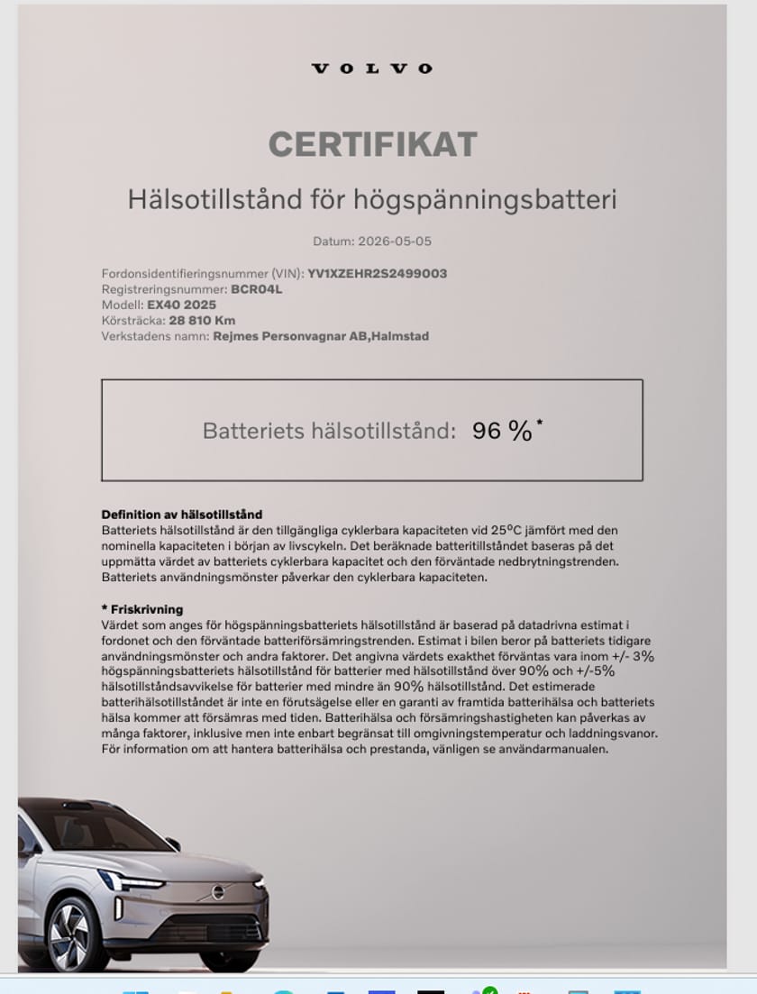 Bild 2 av Volvo EX40 Single Motor Extended Range R Core SE