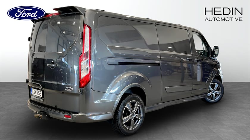 Bild 2 av Ford Transit Custom 290 2.0 EcoBlue 185hk | Dubbla sidodörrar| Drag |