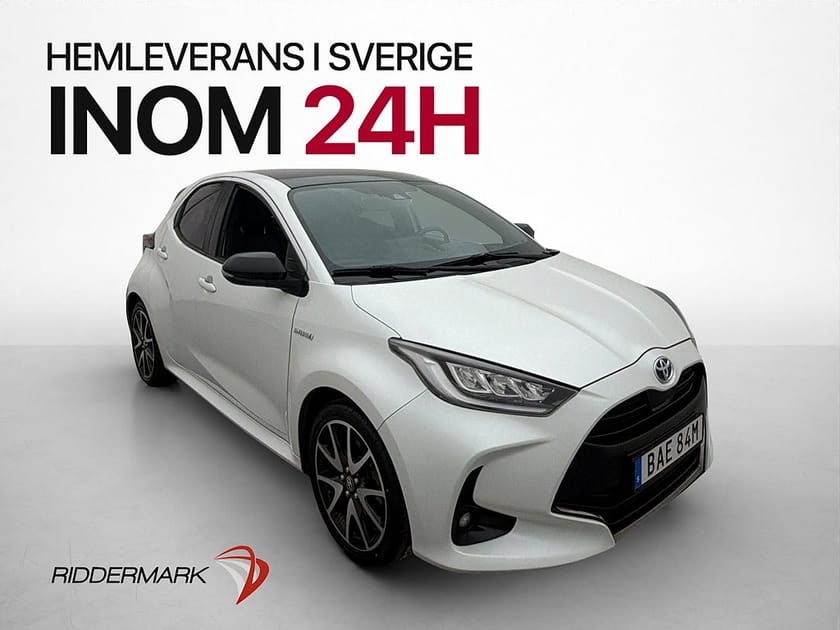 Bild 1 av Toyota Yaris Hybrid 116hk Style Pano JBL Kamera Halvskinn