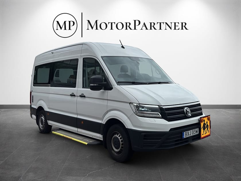 Bild 1 av Volkswagen Crafter 35 2.0 TDI Färdtjänst 9 Sits Värmare Ramp MOMS
