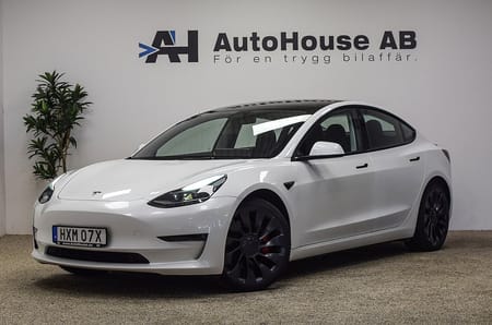Tesla Model 3 Performance 513HK Ryzen Utökad Autopilot EAP 4,99% Ränt