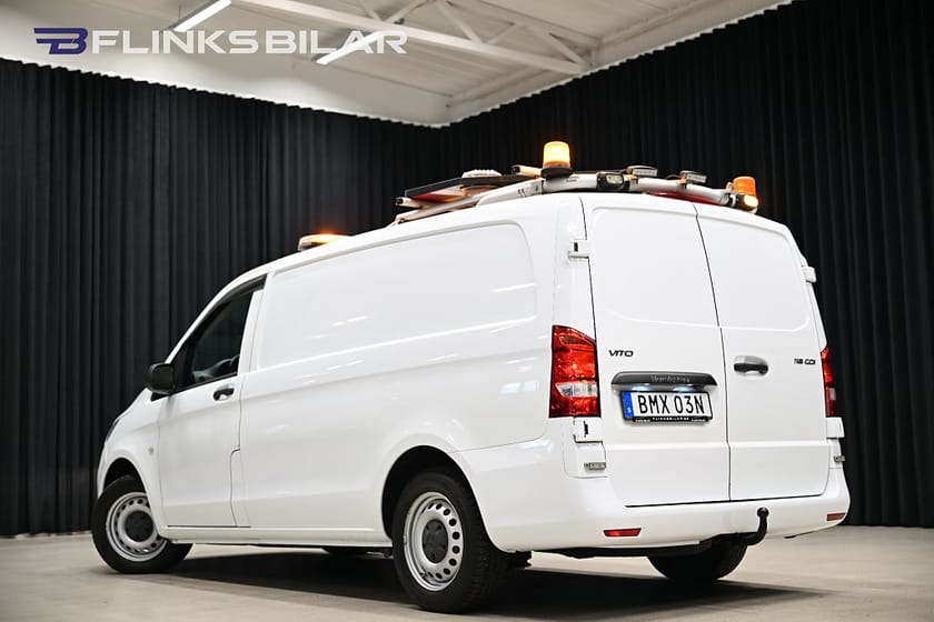 Bild 4 av Mercedes-Benz Vito 116 CDI 2.8t 7G+ 163HK Lång|Automat|Inredd|LED|Nedlackad