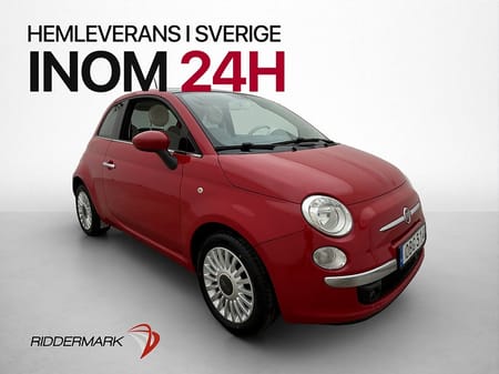 Fiat 500 1.2 8V 69hk Lounge Taklucka Bluetooth Ny-Kamrem