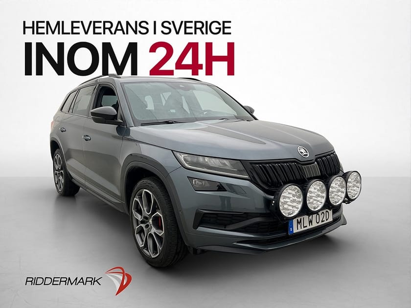 Bild 1 av Škoda Kodiaq RS Skoda 240hk 4x4 Pano Canton Värmare CarPlay Kamera
