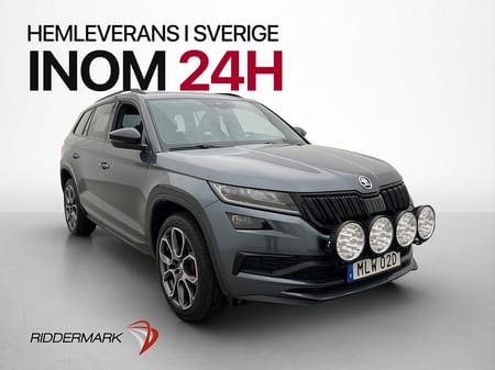 Škoda Kodiaq RS Skoda 240hk 4x4 Pano Canton Värmare CarPlay Kamera