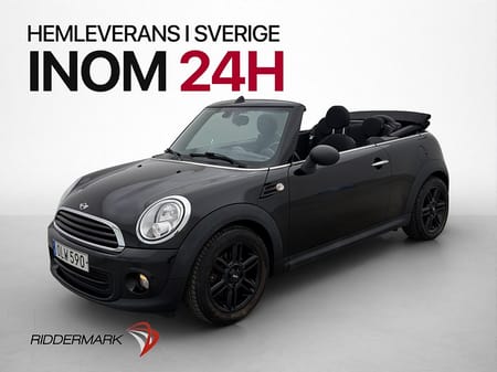 MINI One Cabriolet Convertible 98hk Sensorer Halvskinn  0.54 l/mil