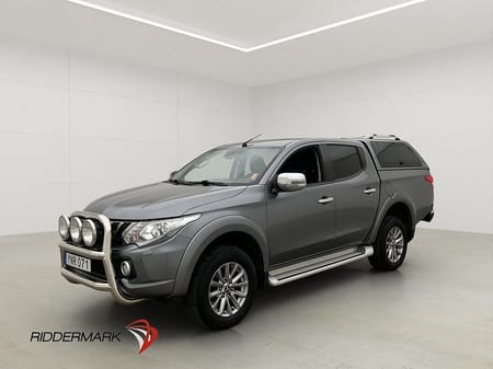 Mitsubishi L200 Dubbelhytt Premium 2.4 4WD Drag Diff Skinn Kåpa Moms