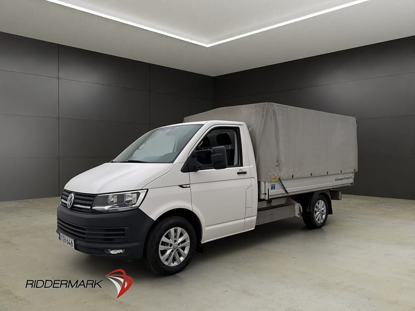 Bild 3 av Volkswagen Transporter Chassi Cab FLAKBIL Värmare 3-Sits Dragkrok Moms