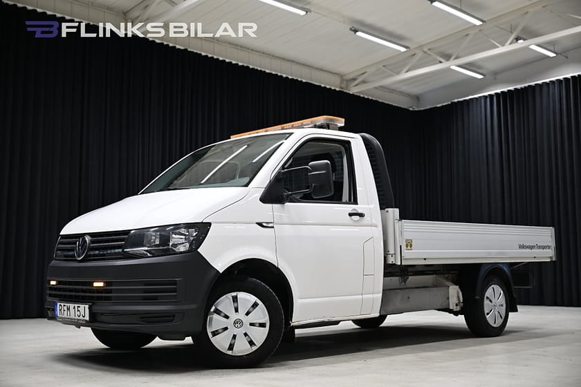 Bild 1 av Volkswagen Transporter Chassi Cab 2.0 TDI 150HK Flak|Drag|M/K-Värmare|Blixtljusramp|Moms