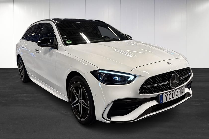 Bild 2 av Mercedes-Benz C 300 T e 9G-Tronic | AMG | Nightpaket | Pano | 360 | Minnespaket | Drag | HUD |
