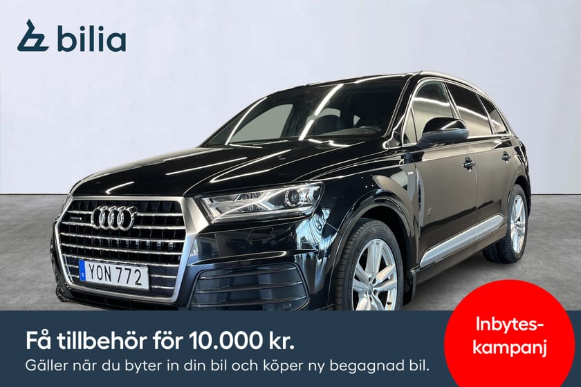 Bild 1 av Audi Q7 Quattro TipTronic S-Line 7-sits Kamera Drag SoV-däck Värmare