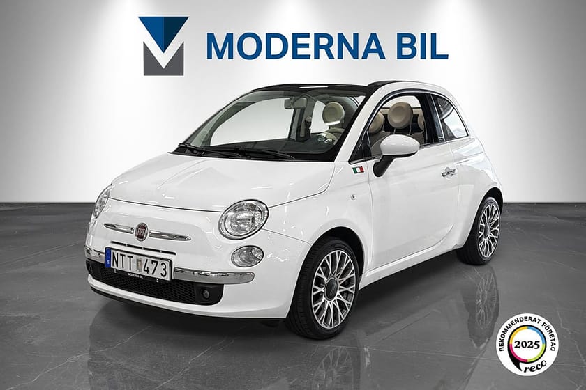 Bild 1 av Fiat 500C 1.2 8V Lounge Cabriolet AC Halvskinn AUX SV-såld