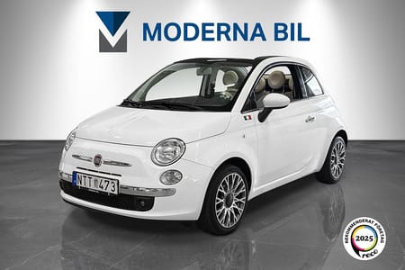 Fiat 500C 1.2 8V Lounge Cabriolet AC Halvskinn AUX SV-såld