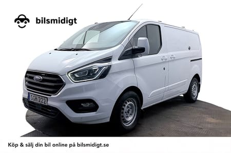 Ford Transit Custom 300 2.0 L1 Aut Drag 2xSidodörr 3-sits Kamera 130hk