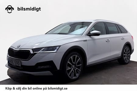 Škoda Octavia Scout 2.0 TDI 4x4 Drag Cockpit Kamera Värmare LED-ramp MOMS 200hk