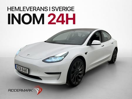 Tesla Model 3 Performance AWD MOMS SV-Såld Autopilot 1-bruk
