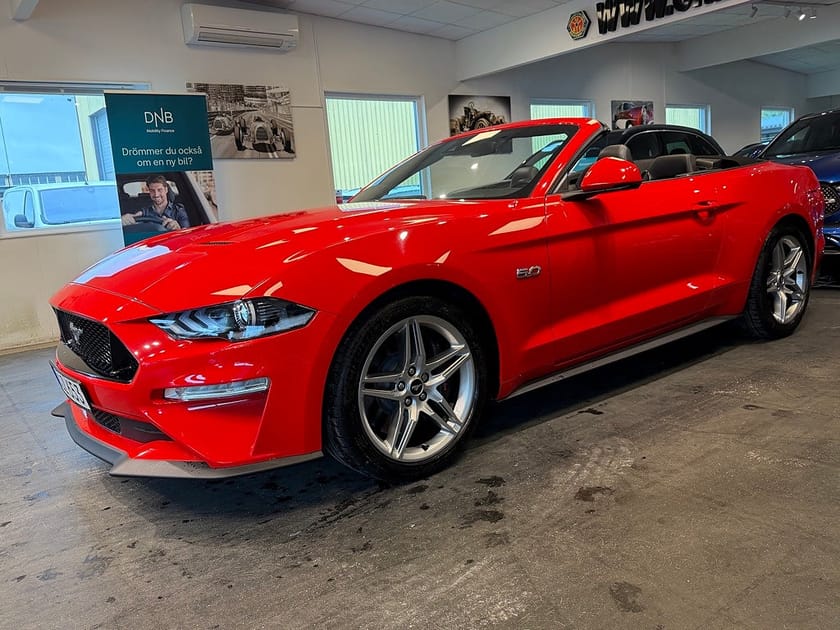 Bild 2 av Ford Mustang GT Cabriolet V8 5,0 450HK Sv-såld En Ägare UNIK