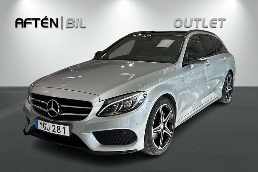 Bild 1 av Mercedes-Benz C 220 T d 220T 7G-Tronic Plus AMG Line Burmester Drag Pano GPS