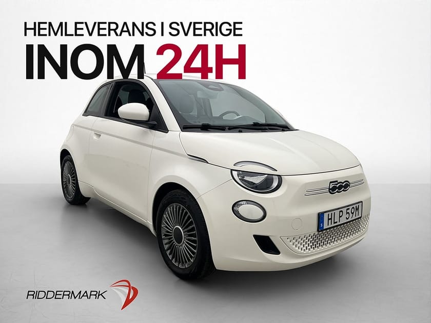 Bild 1 av Fiat 500e 42 kWh 118hk Navi Bluetooth Farthållare