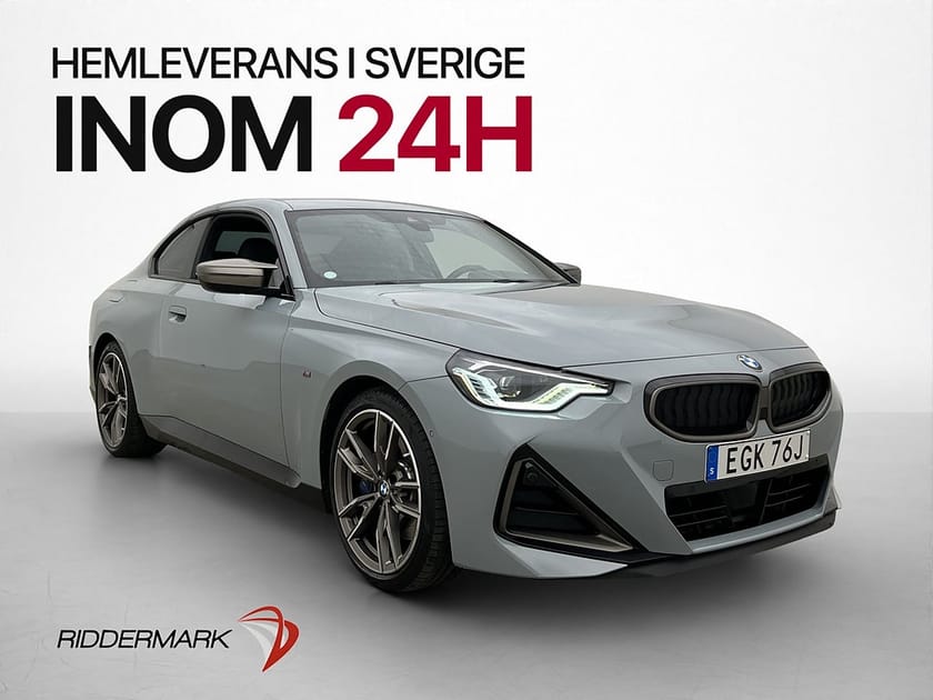 Bild 1 av BMW M240i xDrive Coupé 374hk M Sport Cockpit HUD Kamera Skinn H/K