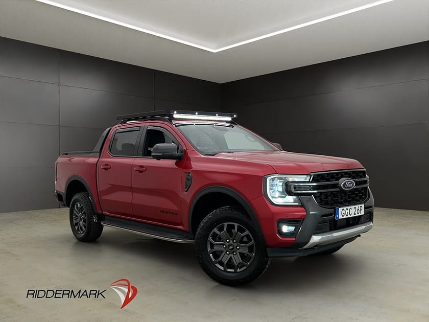 Bild 1 av Ford Ranger Dubbelhytt Wildtrak e-4WD Värm Cockpit Drag Skinn B&O Moms