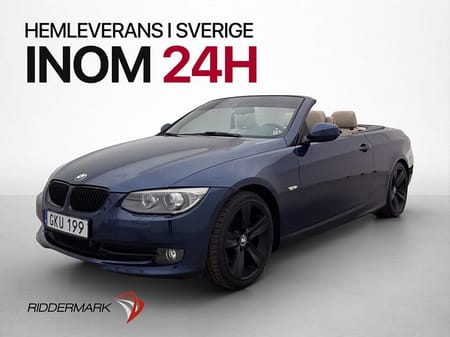 BMW 325i Convertible 325 Skinn Elstol Plåt-Cab 3-ÄGARE SV-Såld