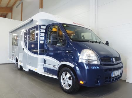 Renault Master Conversion Chassi Platform Dethleffs Globetrotter Esprit RT Alde Markis Cykelställ Låga långbäddar 3500kg