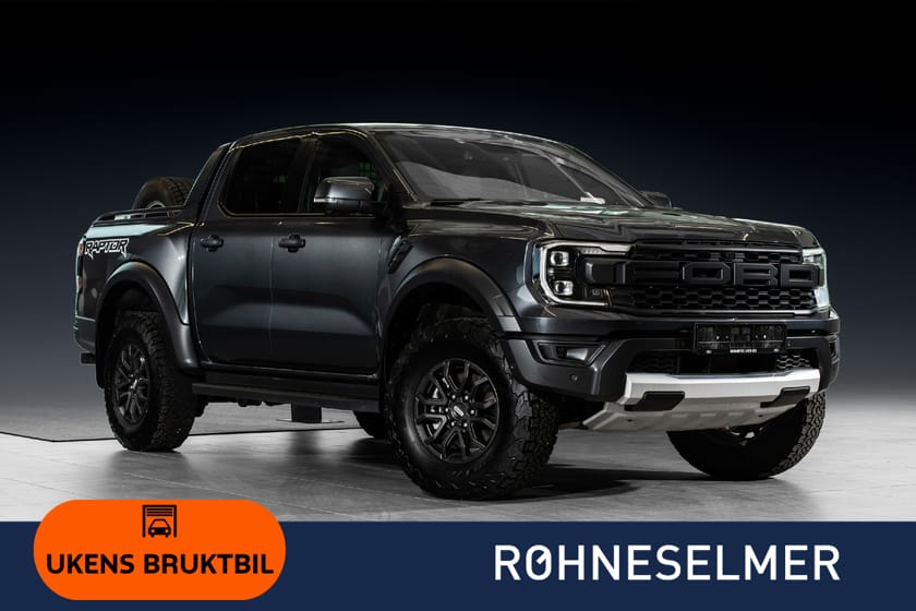 Bilde 1 av Ford Ranger Raptor 210HK|2,0|B&O|360|2500KG|Innbytte|2 Hjulsett!