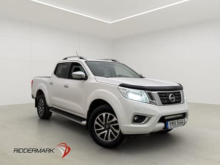 Nissan Navara Dubbelhytt Tekna 2.3 4WD Värm Drag Lastsläde Skinn Moms